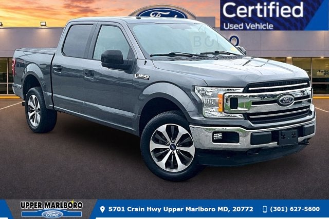 2018 Ford F-150 4WD in Gray — front three-quarter view