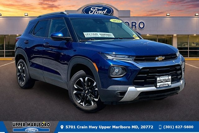 2022 Chevrolet Trailblazer LT in Blue Glow Metallic — front three-quarter view