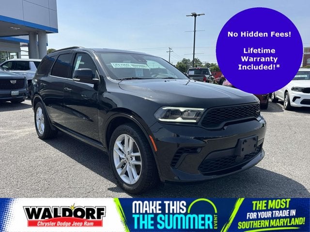 2024 Dodge Durango GT Plus RWD in Db Black Clearcoat — front three-quarter view