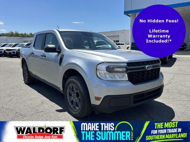 2024 Ford Maverick XLT in Iconic Silver Metallic — front three-quarter view