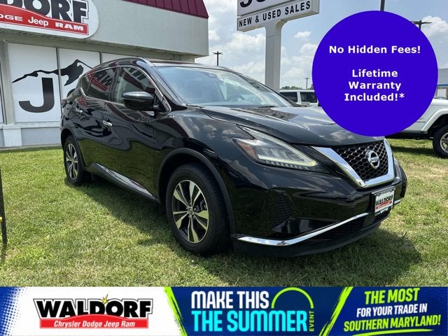 2020 Nissan Murano SV Intelligent AWD in Super Black Metallic — front three-quarter view