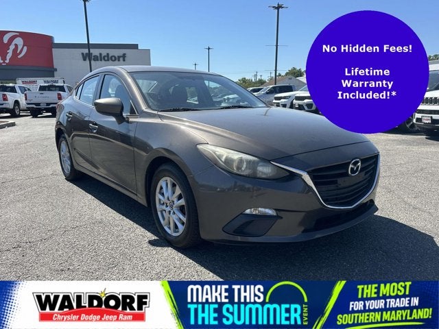 2016 Mazda Mazda3 i Sport in Titanium Flash Mica — front three-quarter view