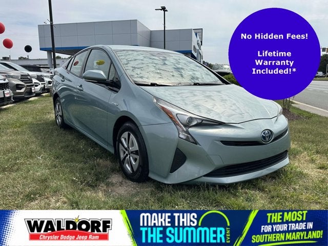 2017 Toyota Prius Two Eco in Sea Glass Pearl — front three-quarter view