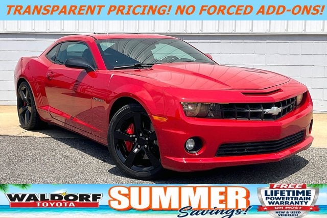 2011 Chevrolet Camaro 2SS in Victory Red — front three-quarter view