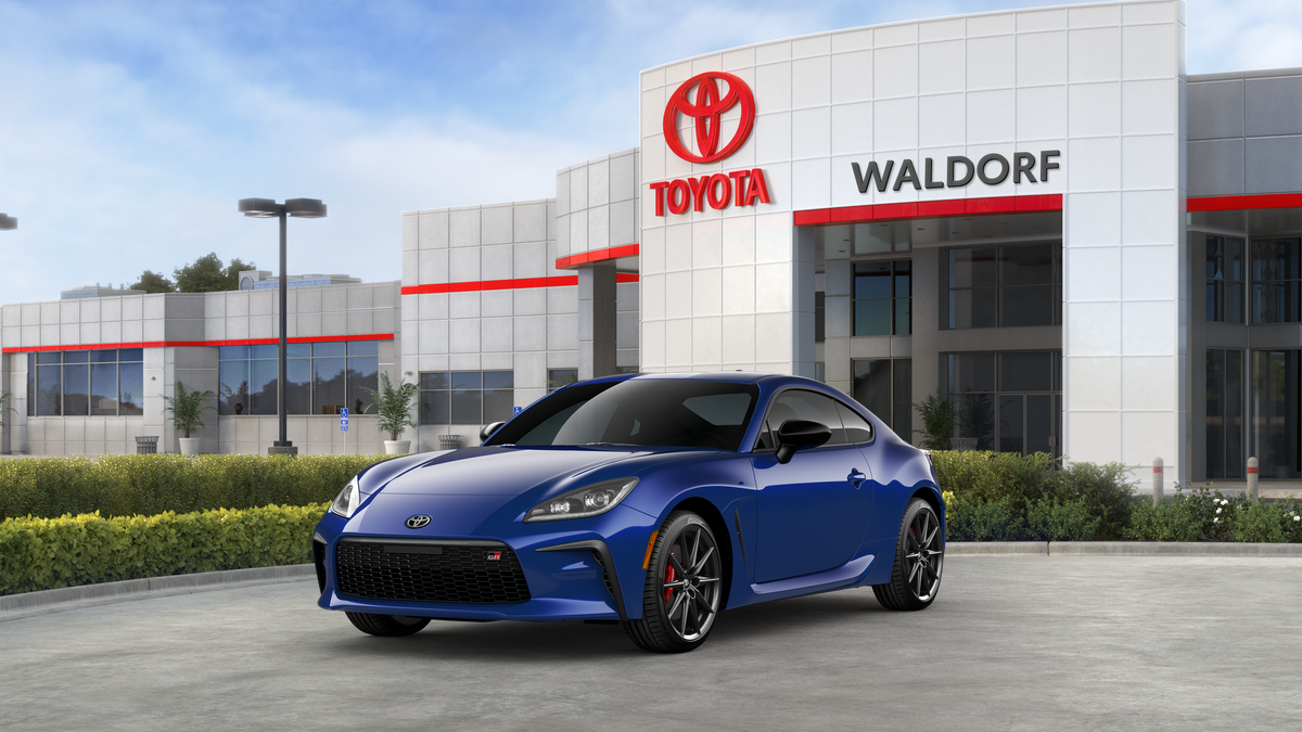 2026 Toyota GR86 GR86 Premium in Trueno Blue — front three-quarter view