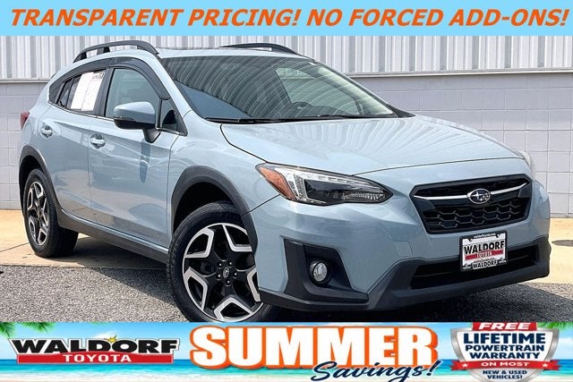 2019 Subaru Crosstrek Limited in Cool Gray Khaki — front three-quarter view
