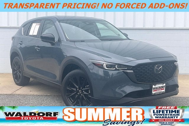 2023 Mazda Mazda CX-5 2.5 S Carbon Edition in Polymetal Gray — front three-quarter view