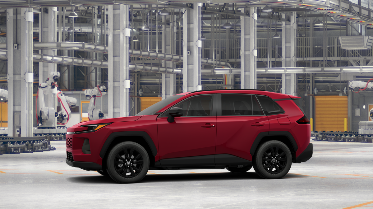 2026 Toyota RAV4 — rear three-quarter view